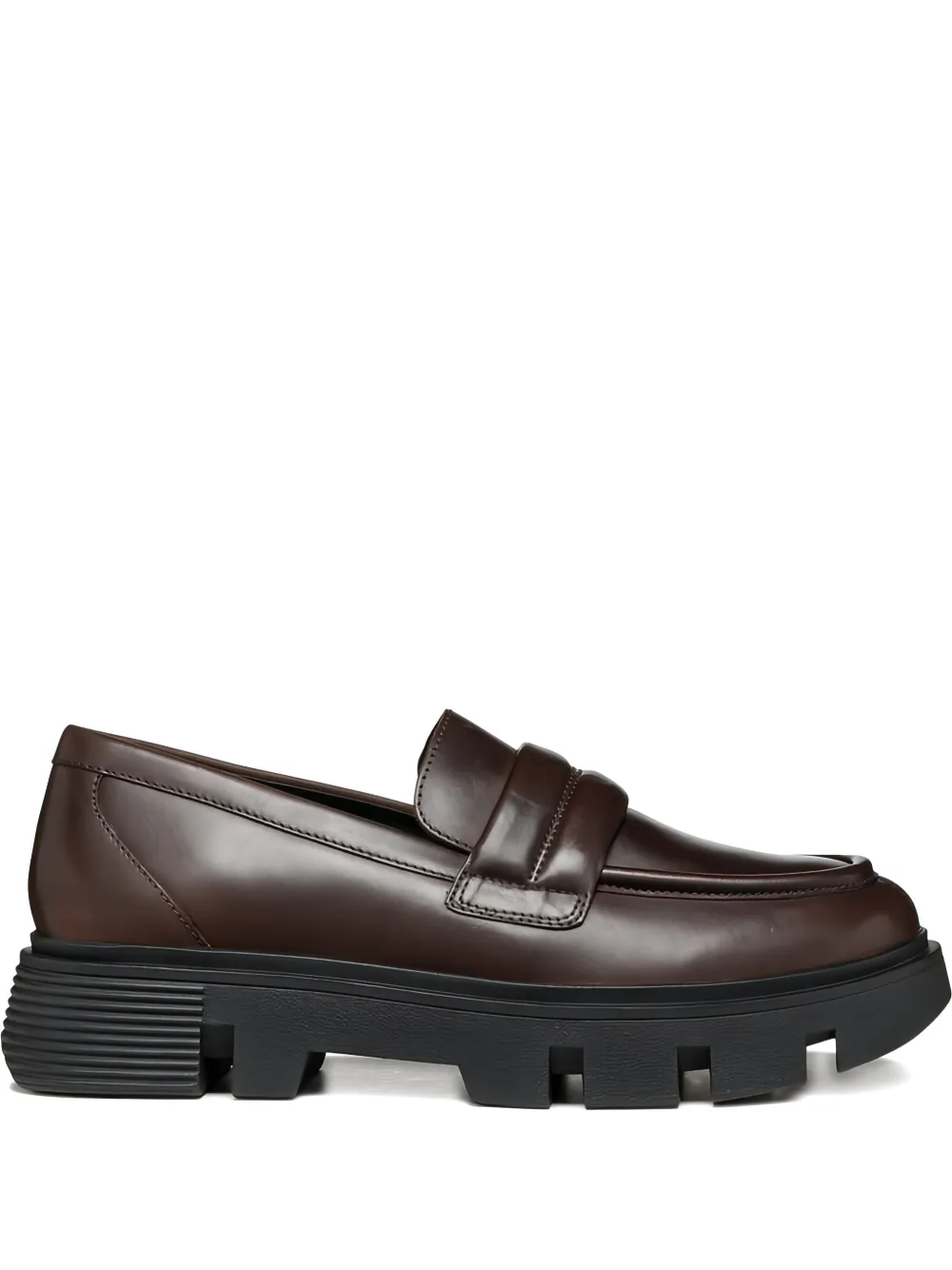 Geox Vilde penny-strap platform loafers | Brown | Image 1