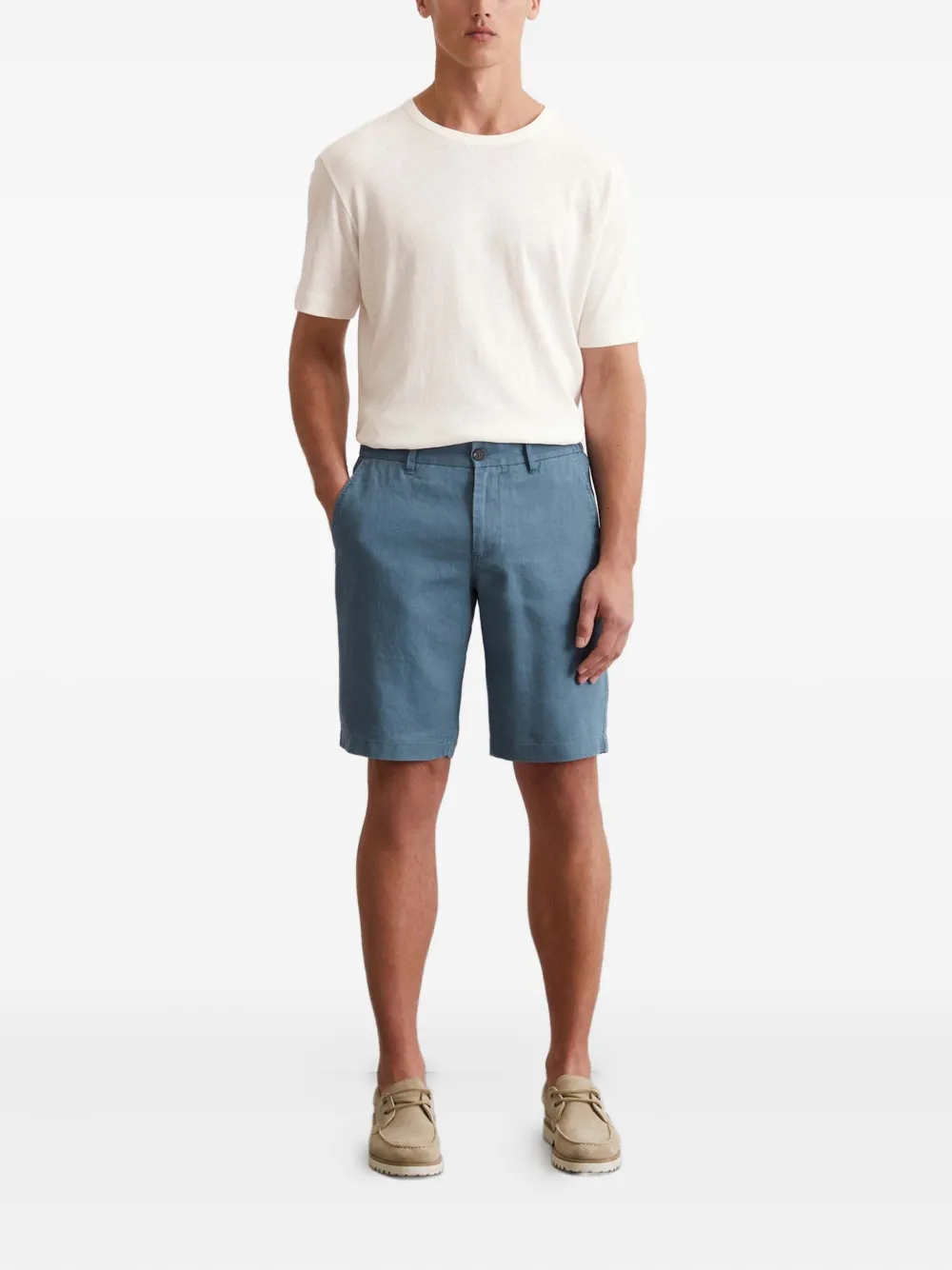Marc O'Polo Shorts met elastische tailleband Blauw