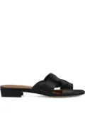 Geox cross-over leather sandals - Black