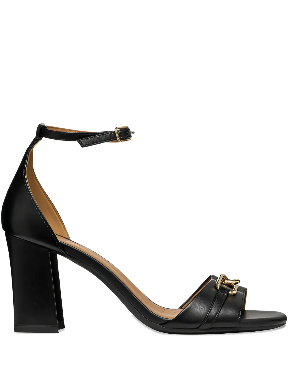 Geox 80mm New Eraklia ankle-strap block-heel sandals | Black | Image 1