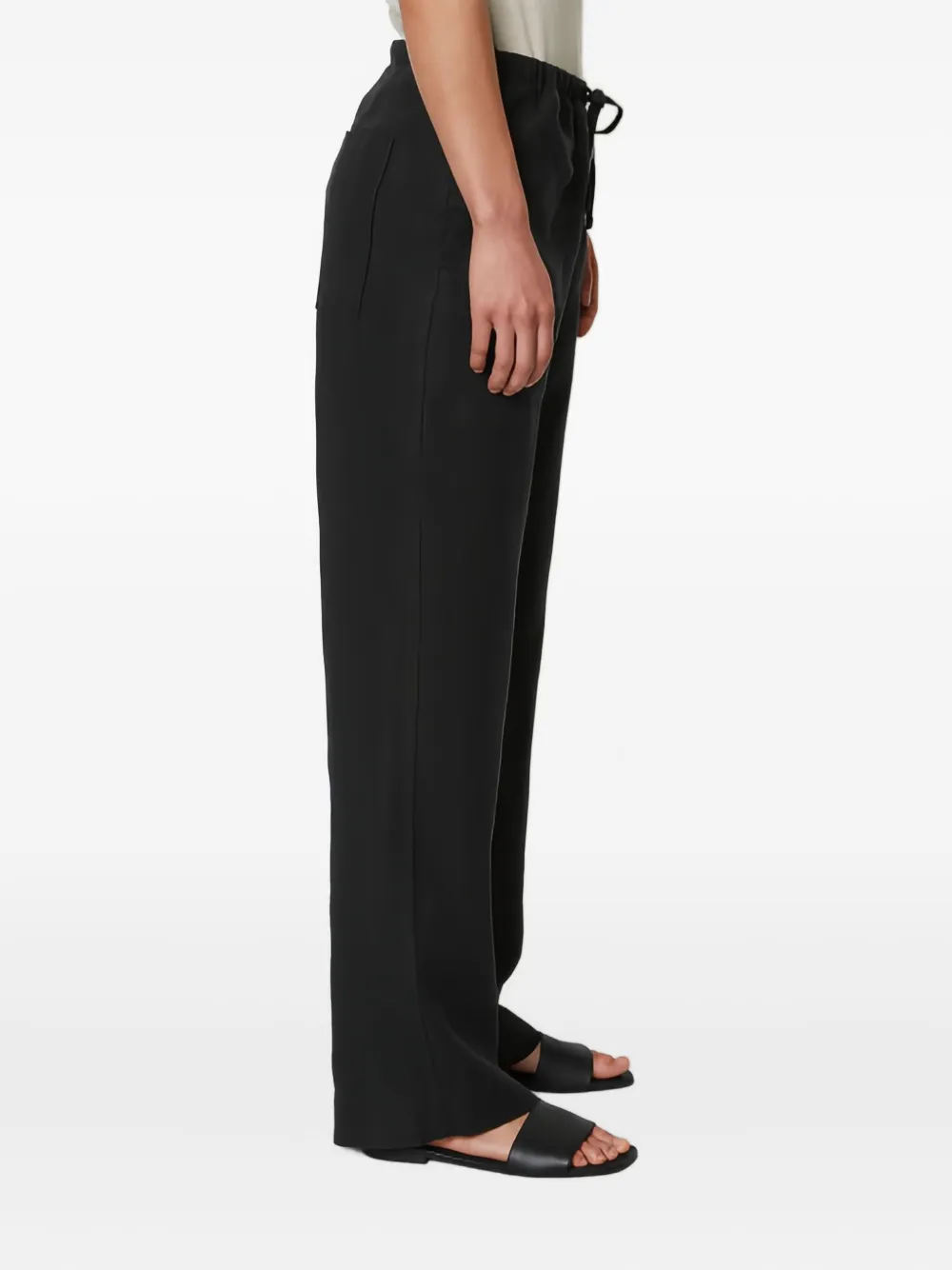 Marc O'Polo Broek met elastische taille Zwart