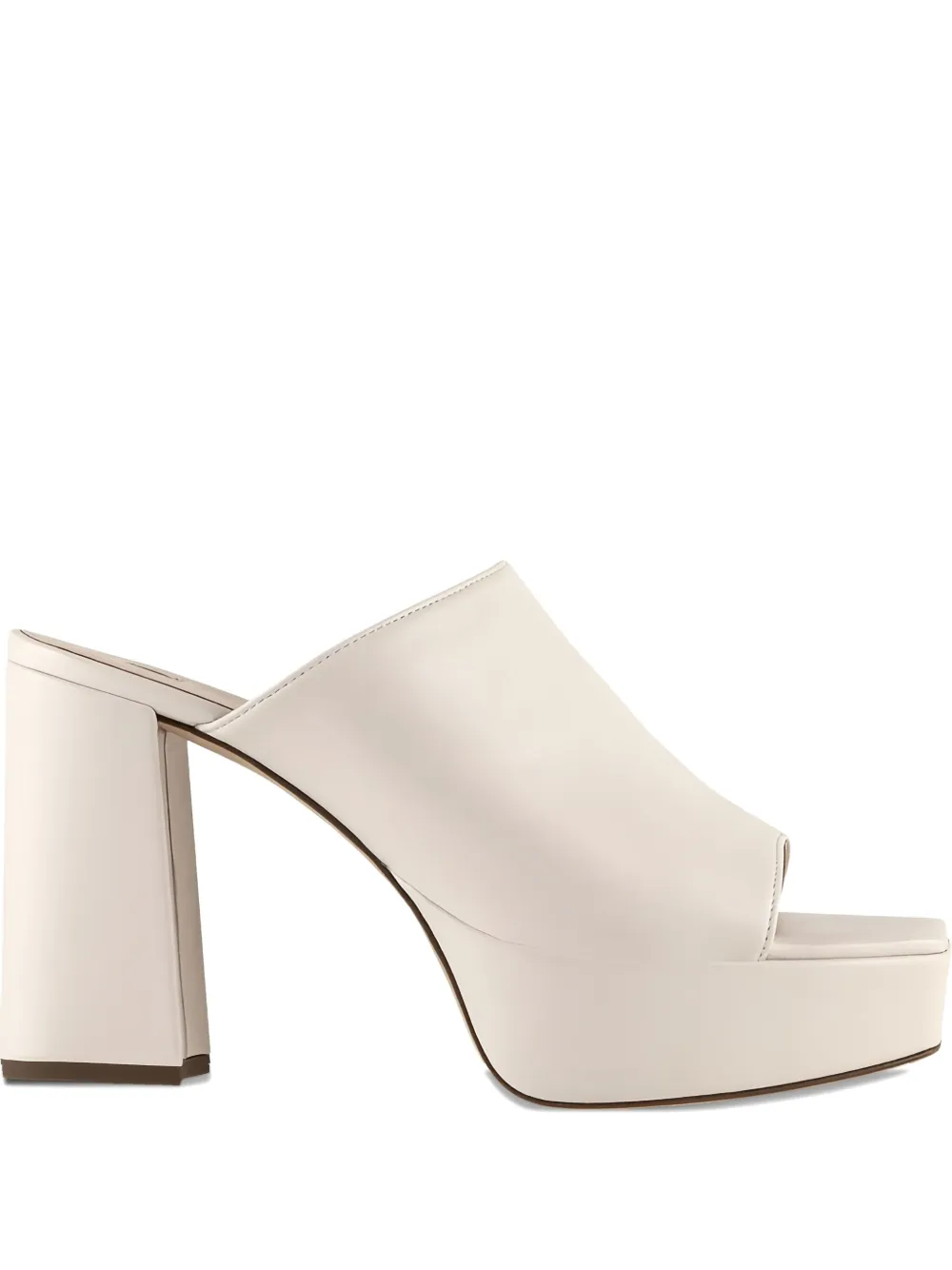 Hogl 100mm Carey platform mule sandals White