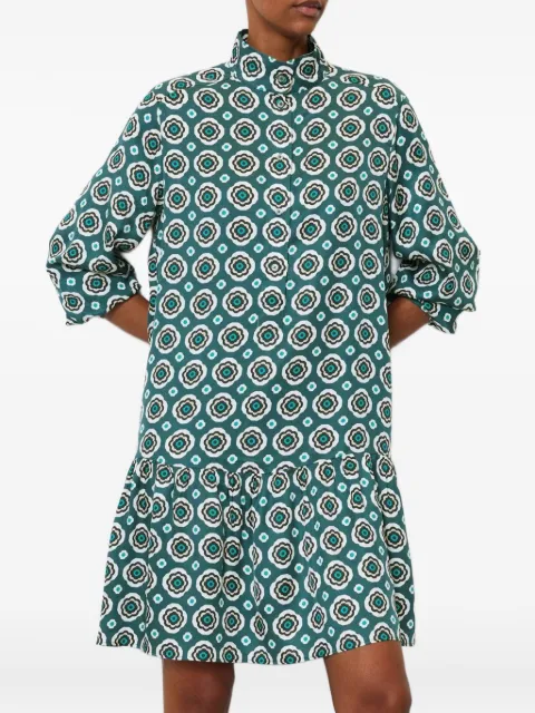 Marc O'Polo geometric-pattern tiered dress