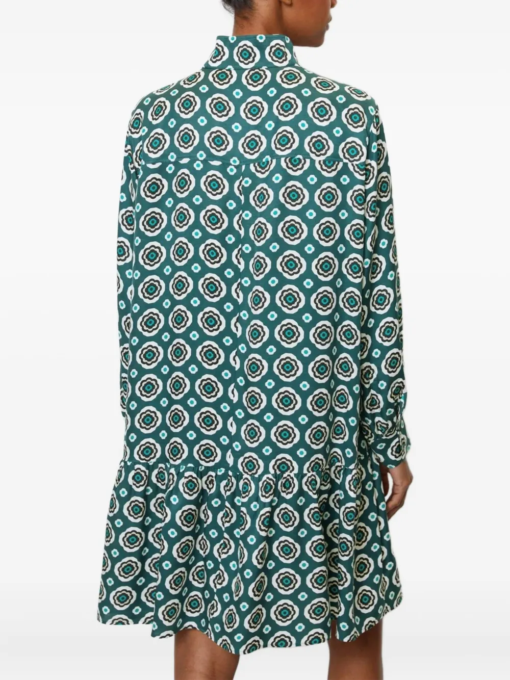 Marc O'Polo Gelaagde jurk met geometrisch patroon Blauw