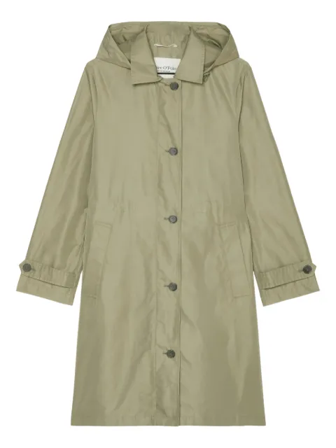 Marc O'Polo hooded button-up raincoat
