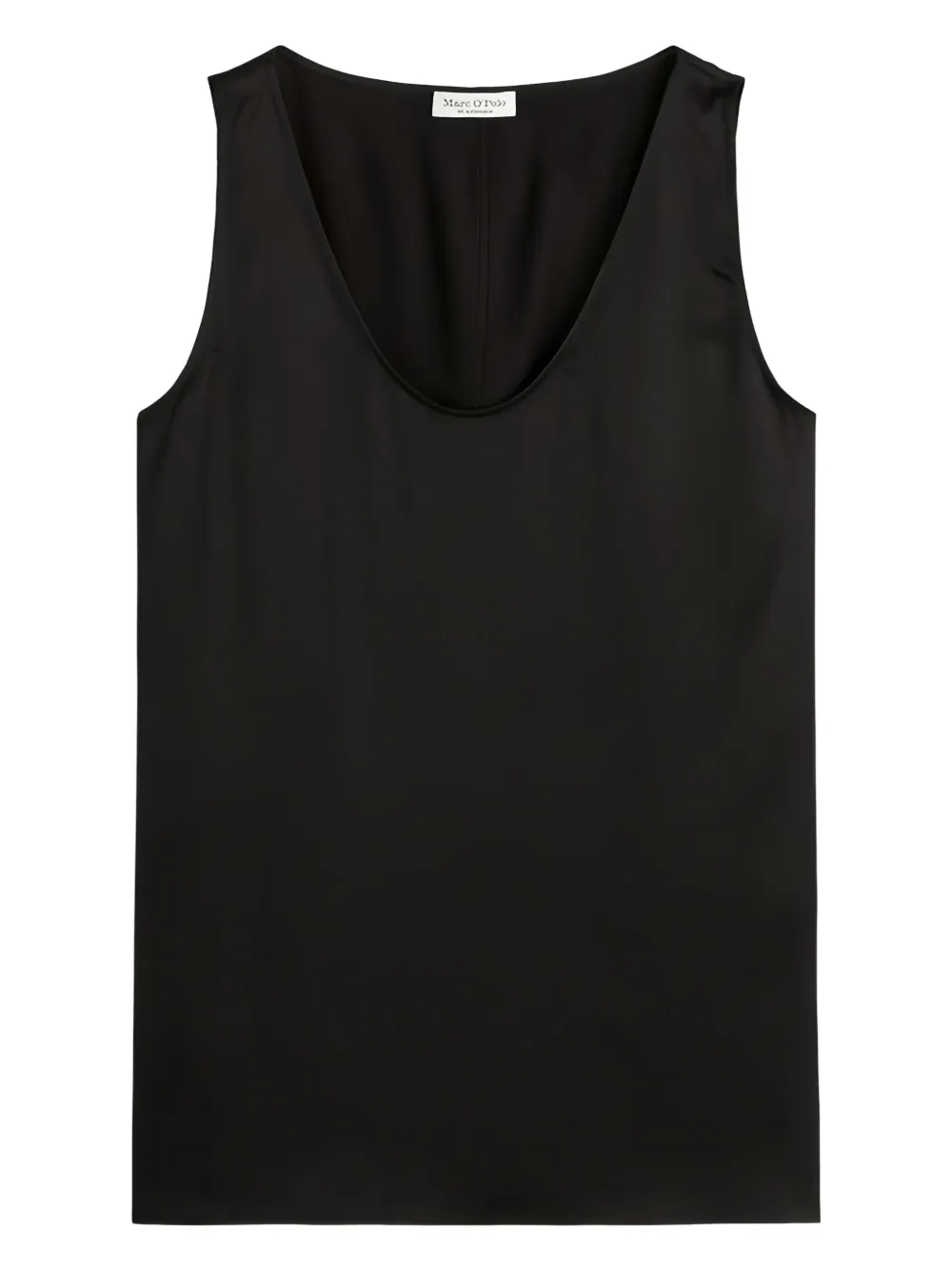 Marc O'Polo satin-effect sleeveless tank top | Black | Image 1