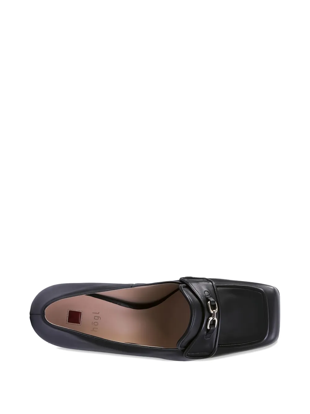 Hogl Julie block-heeled leather loafers Black