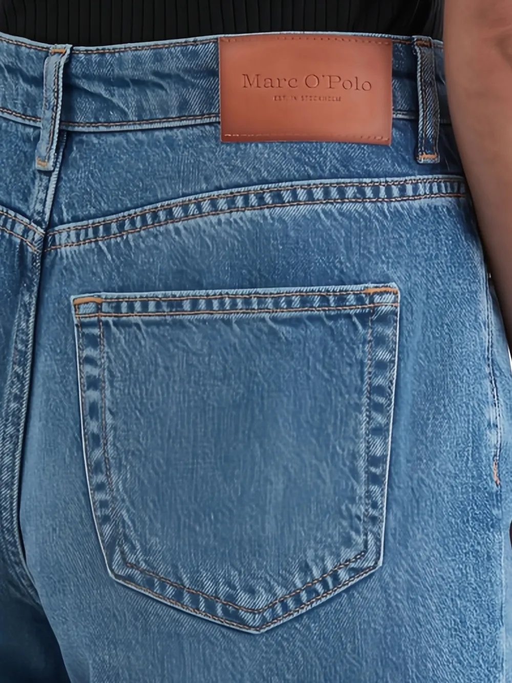 Marc O'Polo Tolva jeans met vervaagd effect Blauw