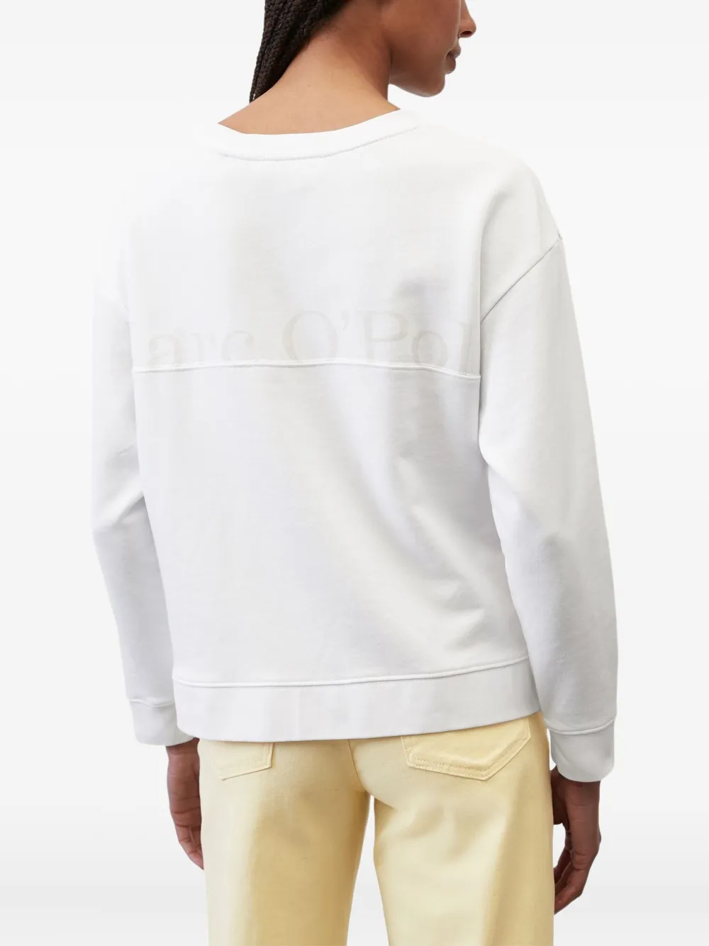 Marc O'Polo Sweater met ronde hals Wit