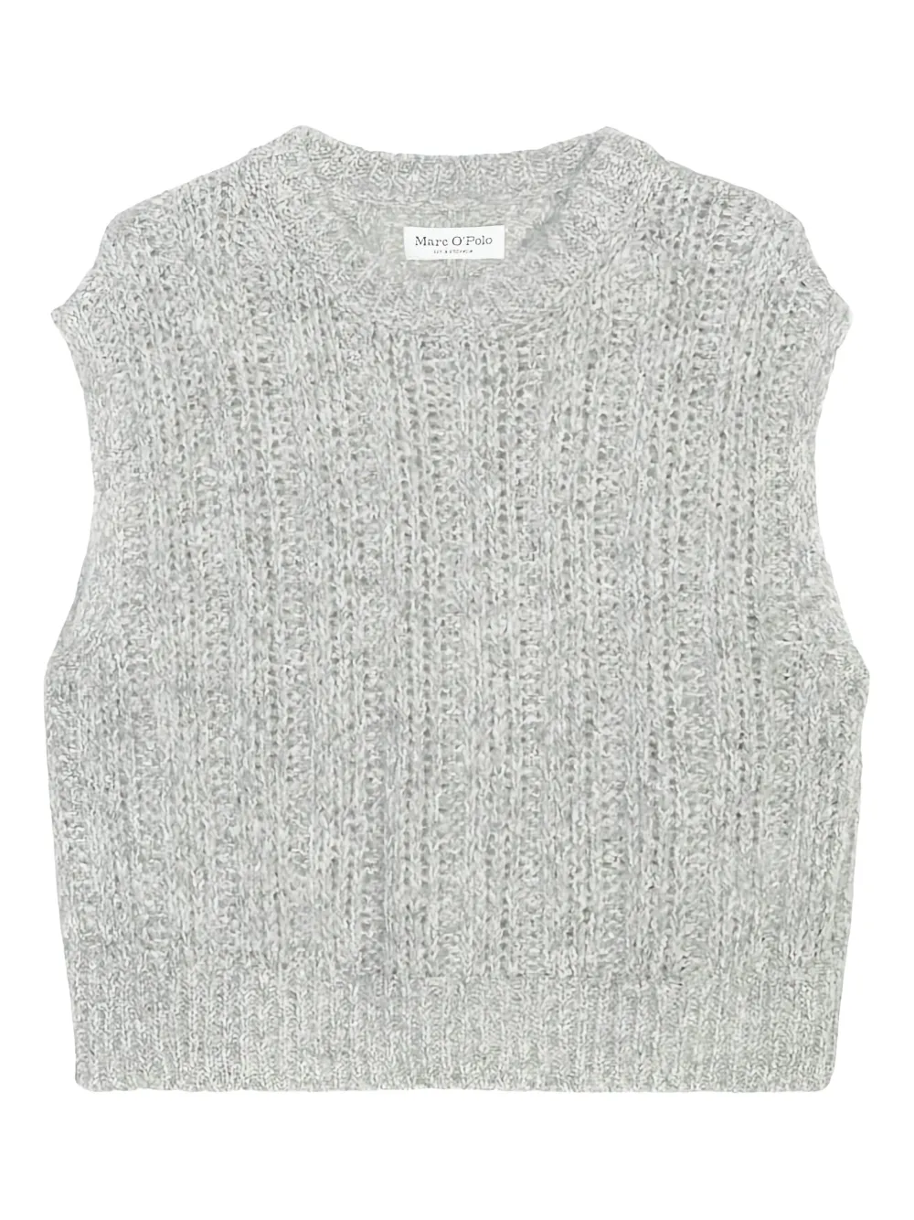 ribbed-knit sleeveless sweater