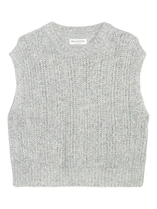 Pull sans manches en maille côtelée - Marc O'Polo - Modalova