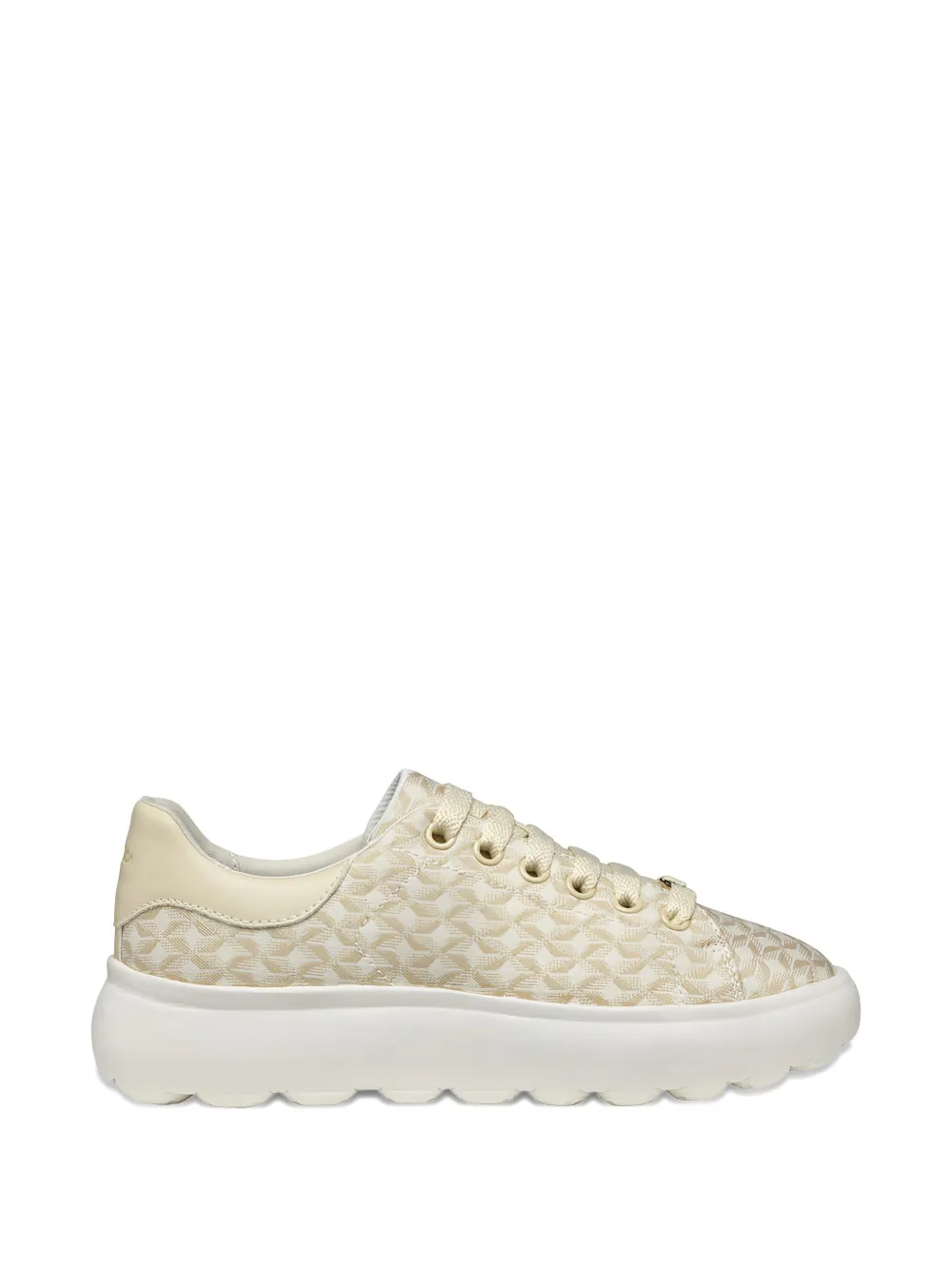 Geox Spherica patterned platform sneakers Neutrals