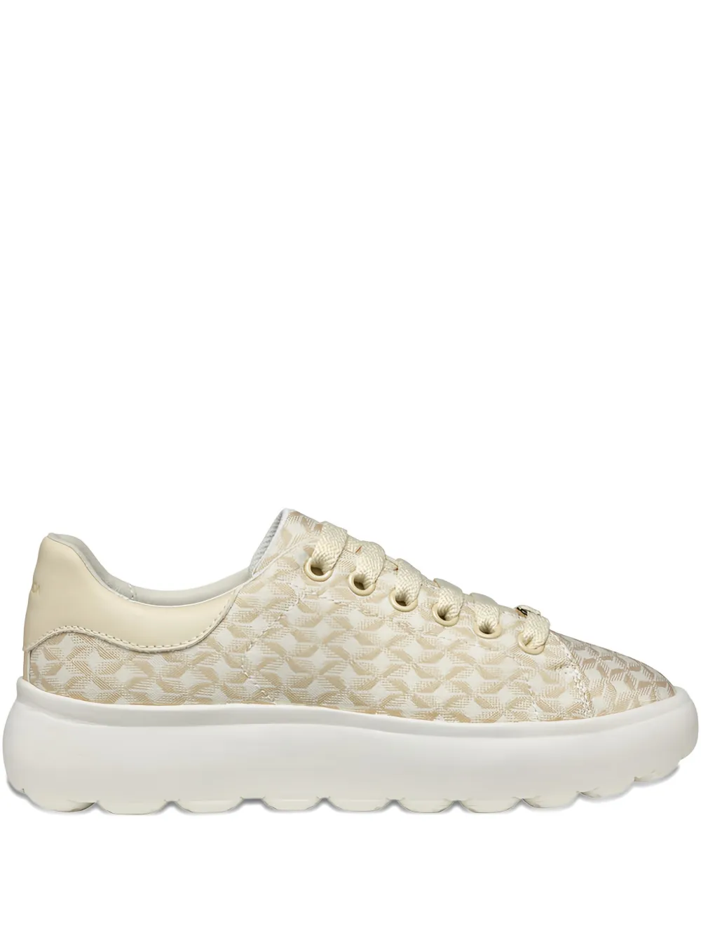 Geox Spherica patterned platform sneakers Neutrals