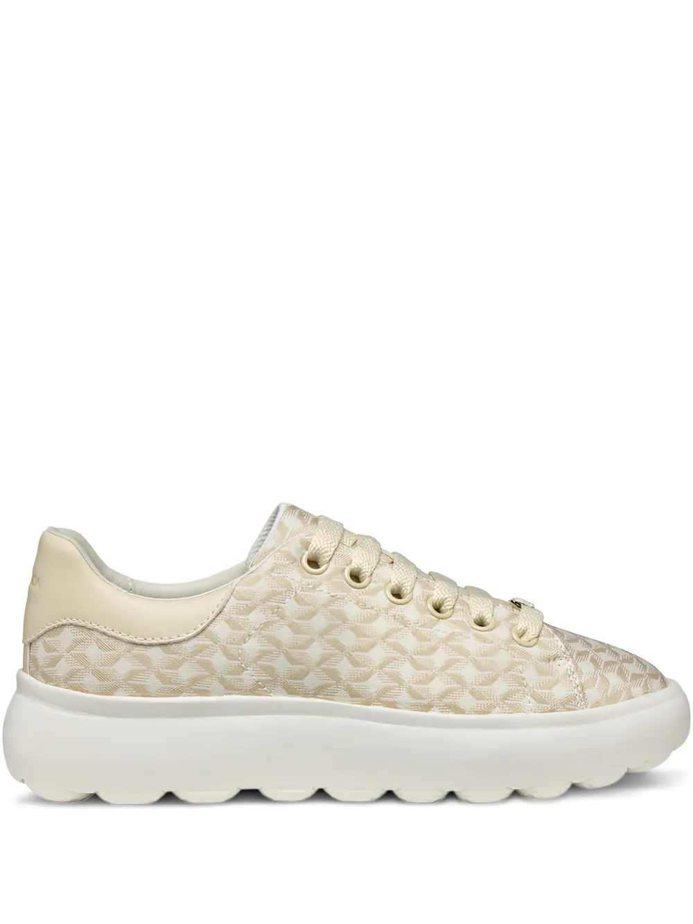 Geox Spherica patterned platform sneakers Neutrals