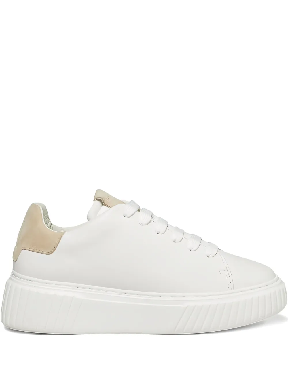 Marc O'Polo leather platform sneakers White