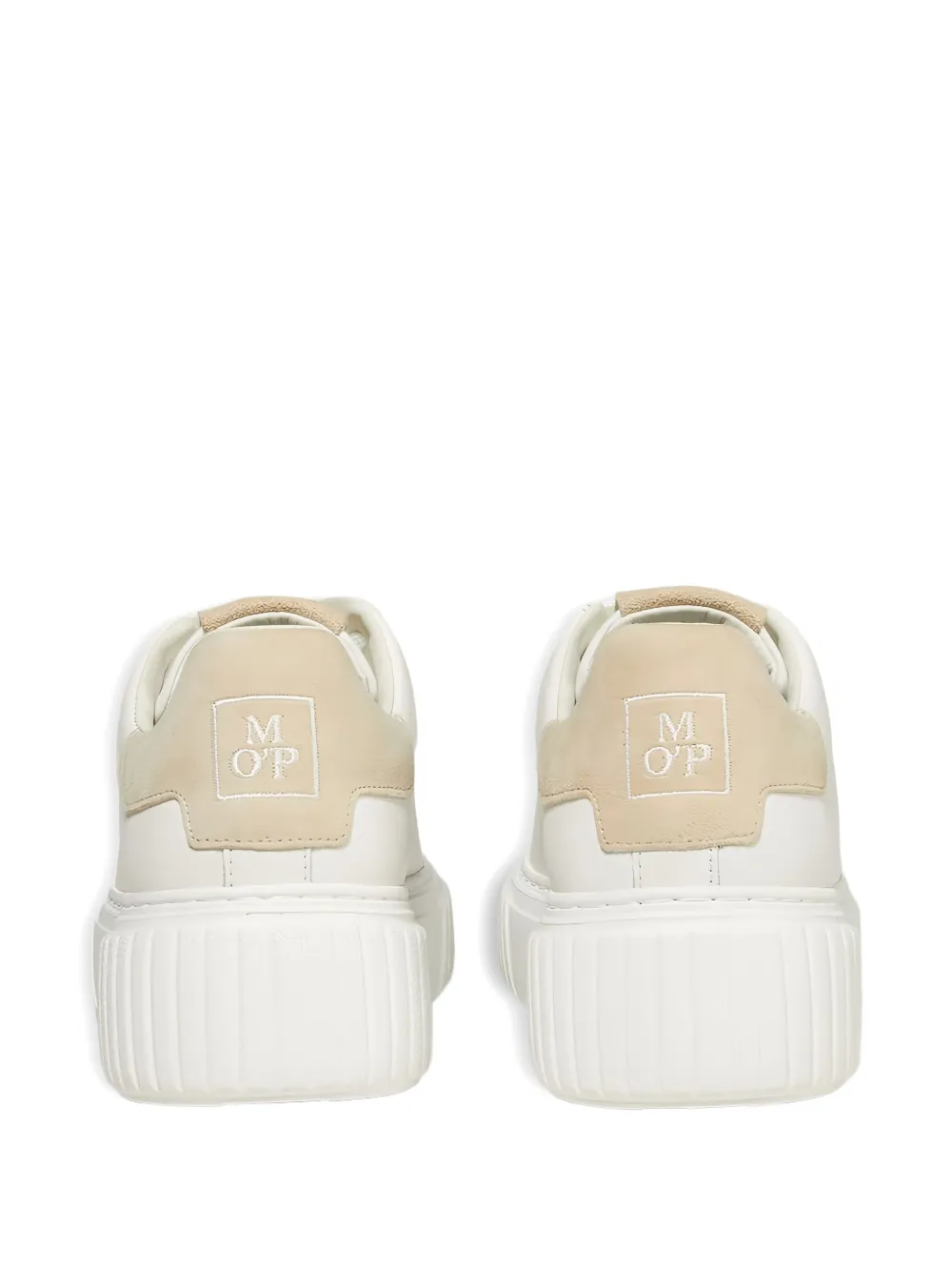 Marc O'Polo leather platform sneakers White