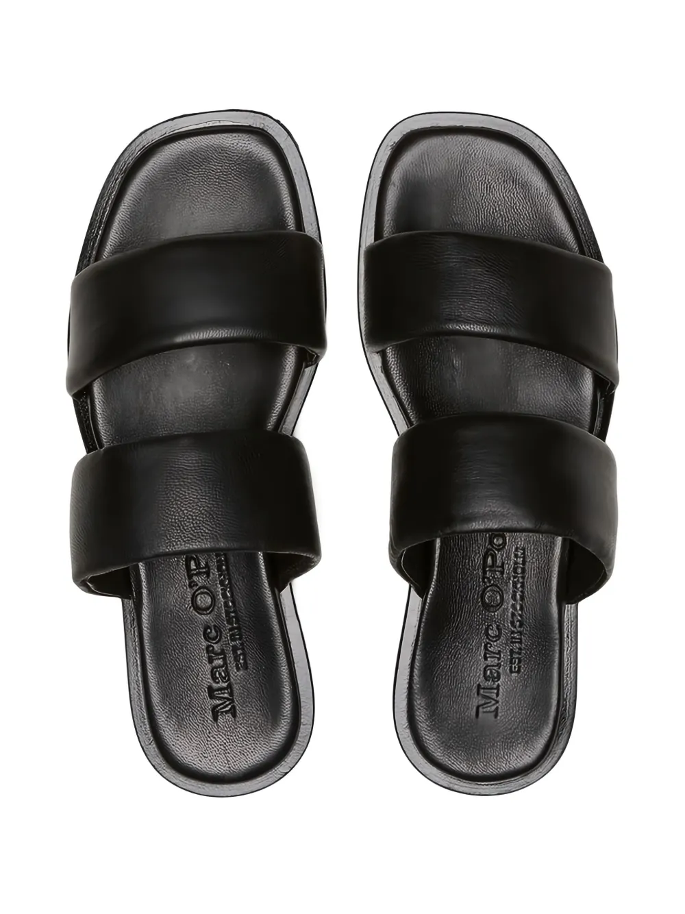 Marc O'Polo Marit dual-strap slide sandals Black