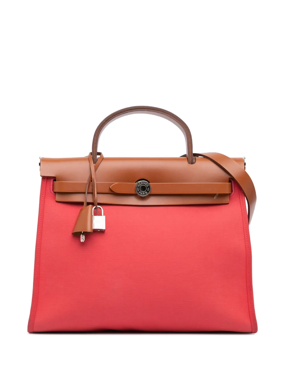 Hermès Pre-Owned Borsa a tracolla Herbag Zip 31 in tela Toile 2020 | marrone | Image 1
