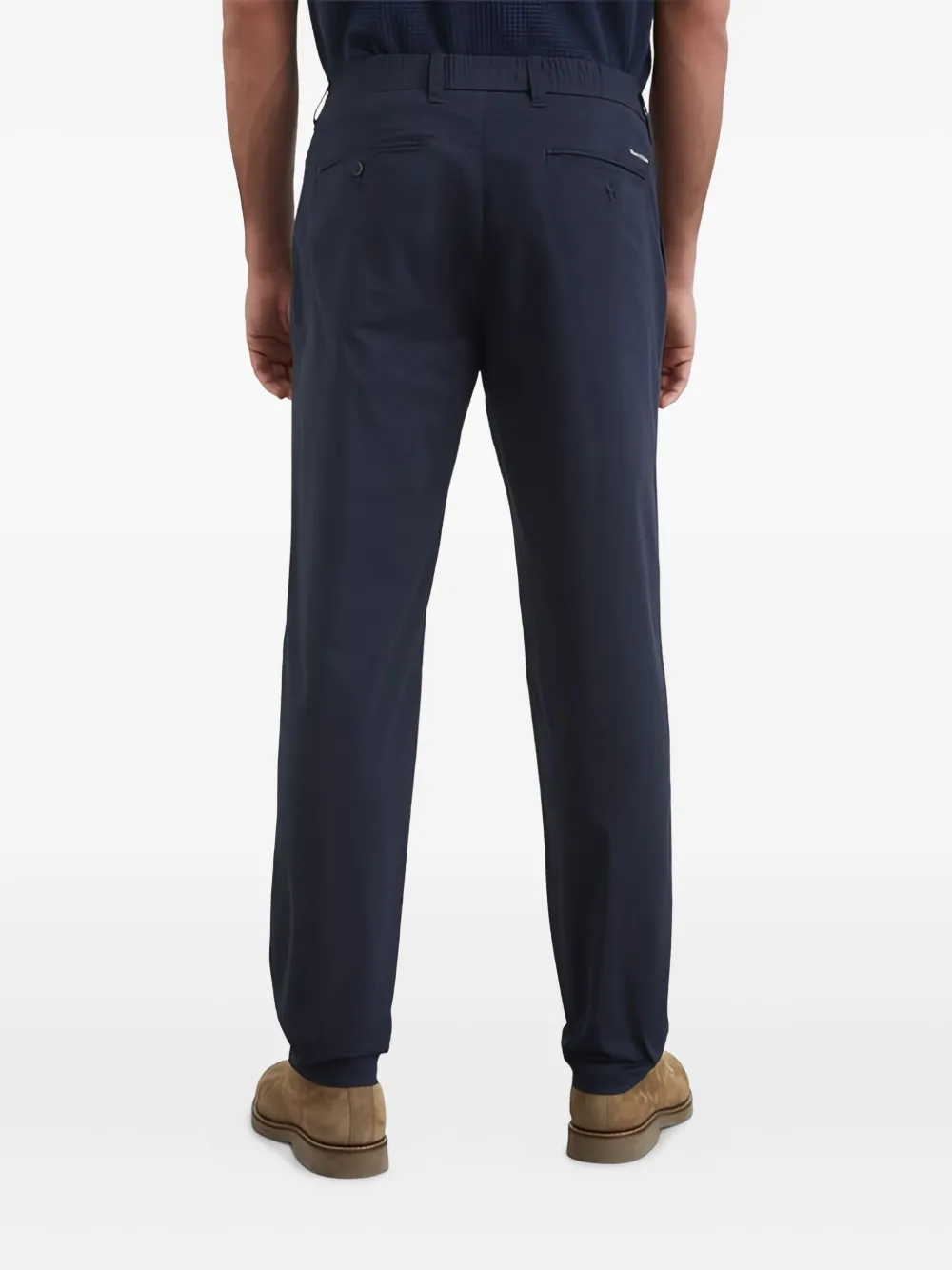 Marc O'Polo Broek met geplooide voorkant Blauw