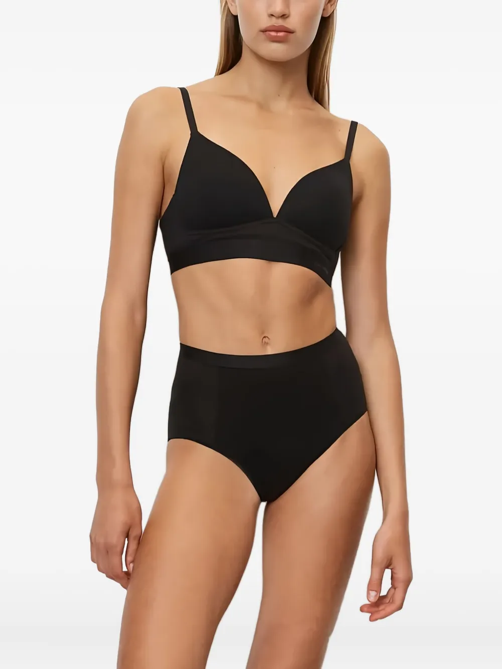 Marc O'polo Seamless Briefs (pack Of Two) In Black