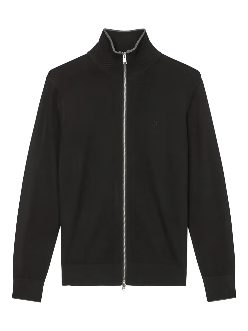 Marc O'Polo zip-front high-collar cardigan | Black | Image 1