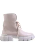 Hogl Winter chunky sole lace-up combat boots - Neutrals