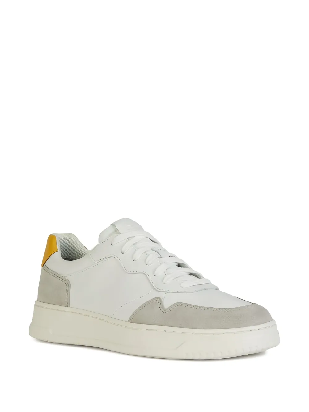 Geox Arvier suede leather panel sneakers White