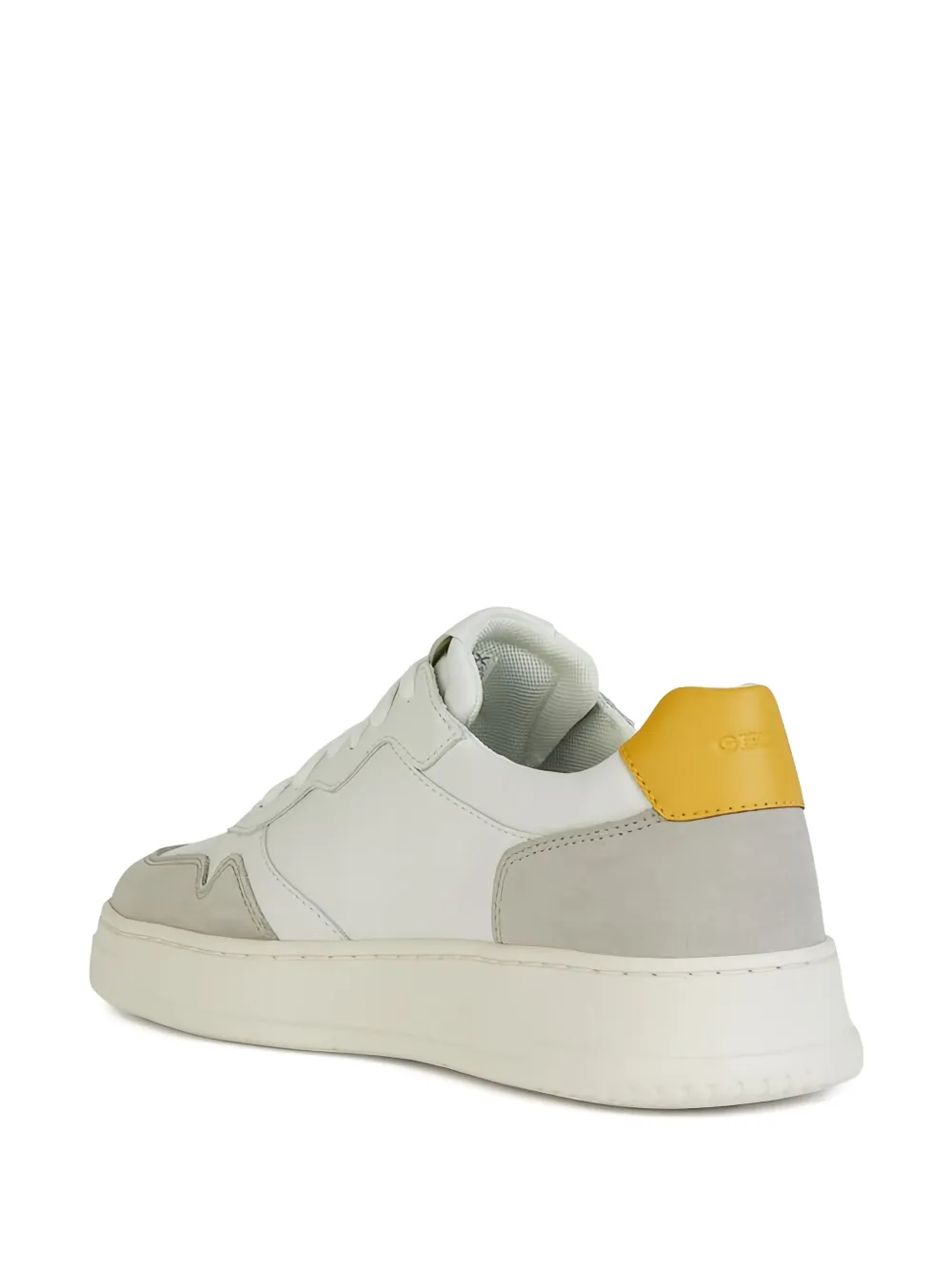 Geox Arvier suede leather panel sneakers White