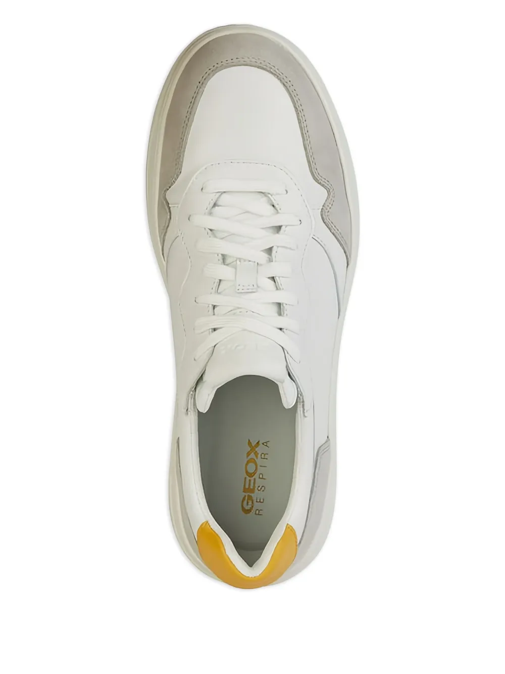 Geox Arvier suede leather panel sneakers White