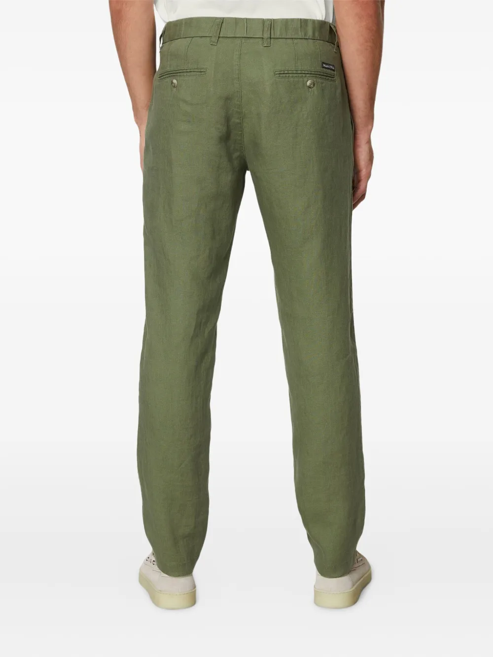 Marc O'Polo Broek met detail Groen