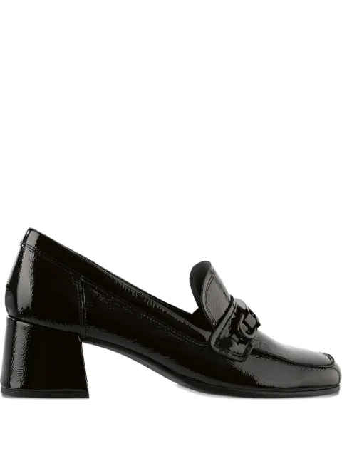 Hogl Helen block-heel patent loafers