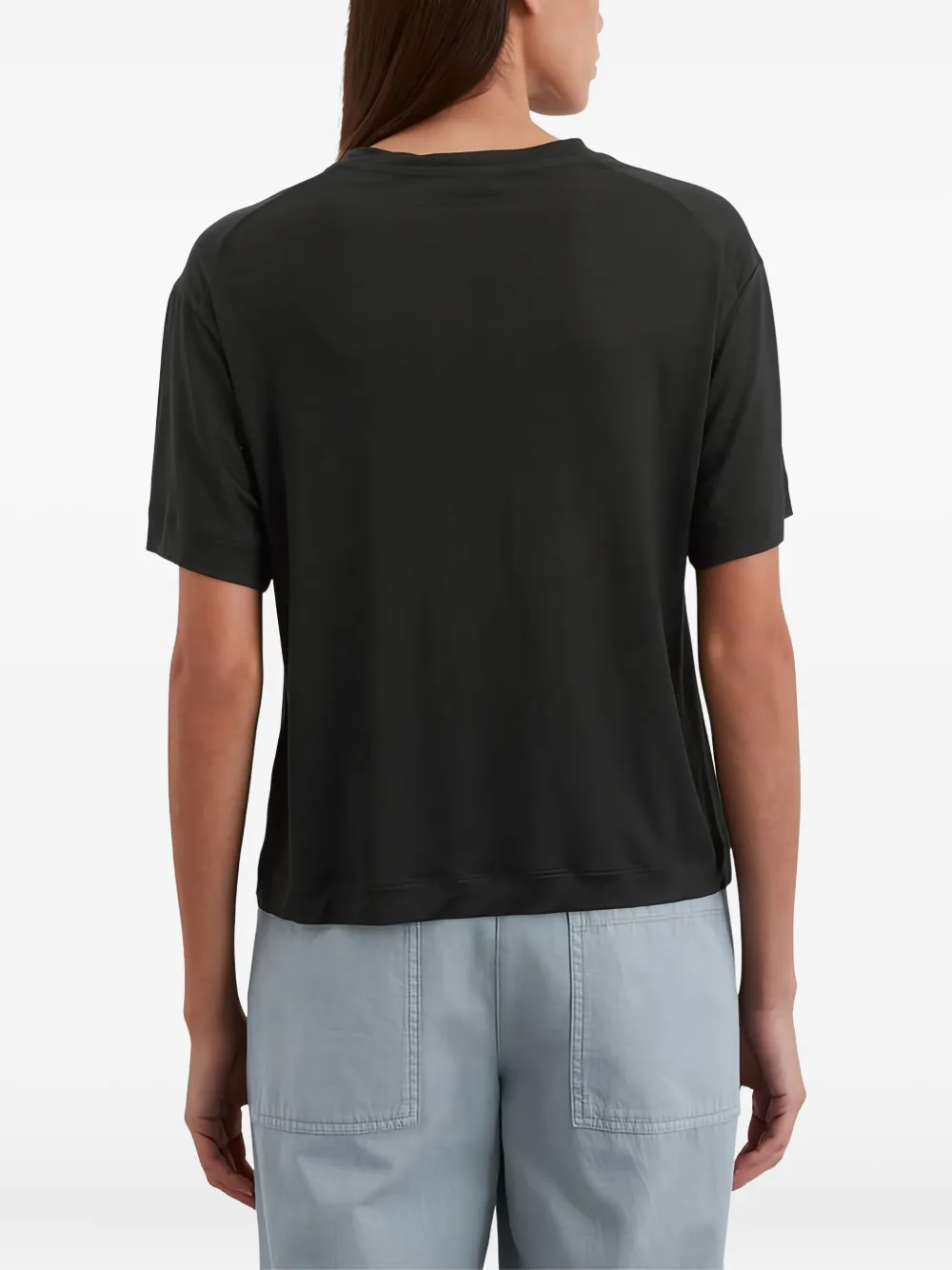 Marc O'Polo T-shirt met zak Zwart