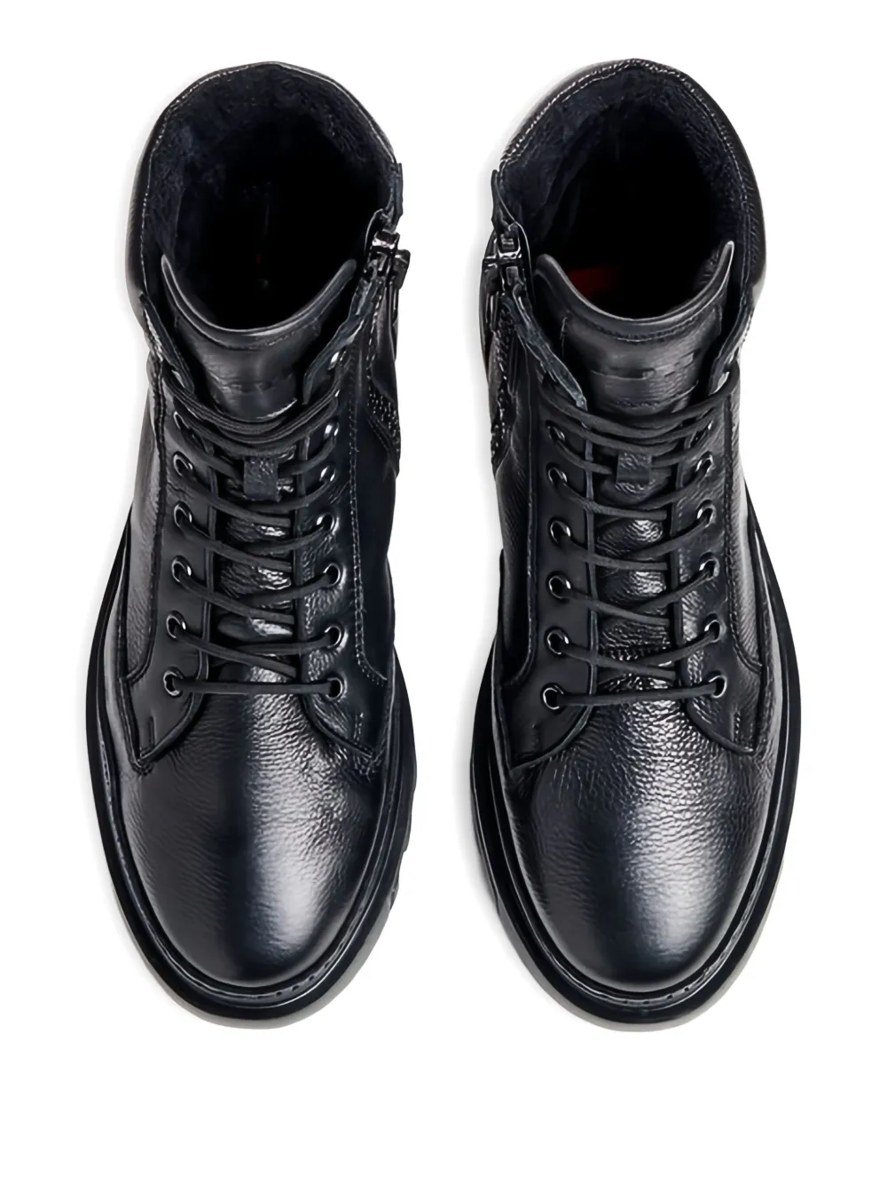 Lloyd Forest lace-up biker boots Black