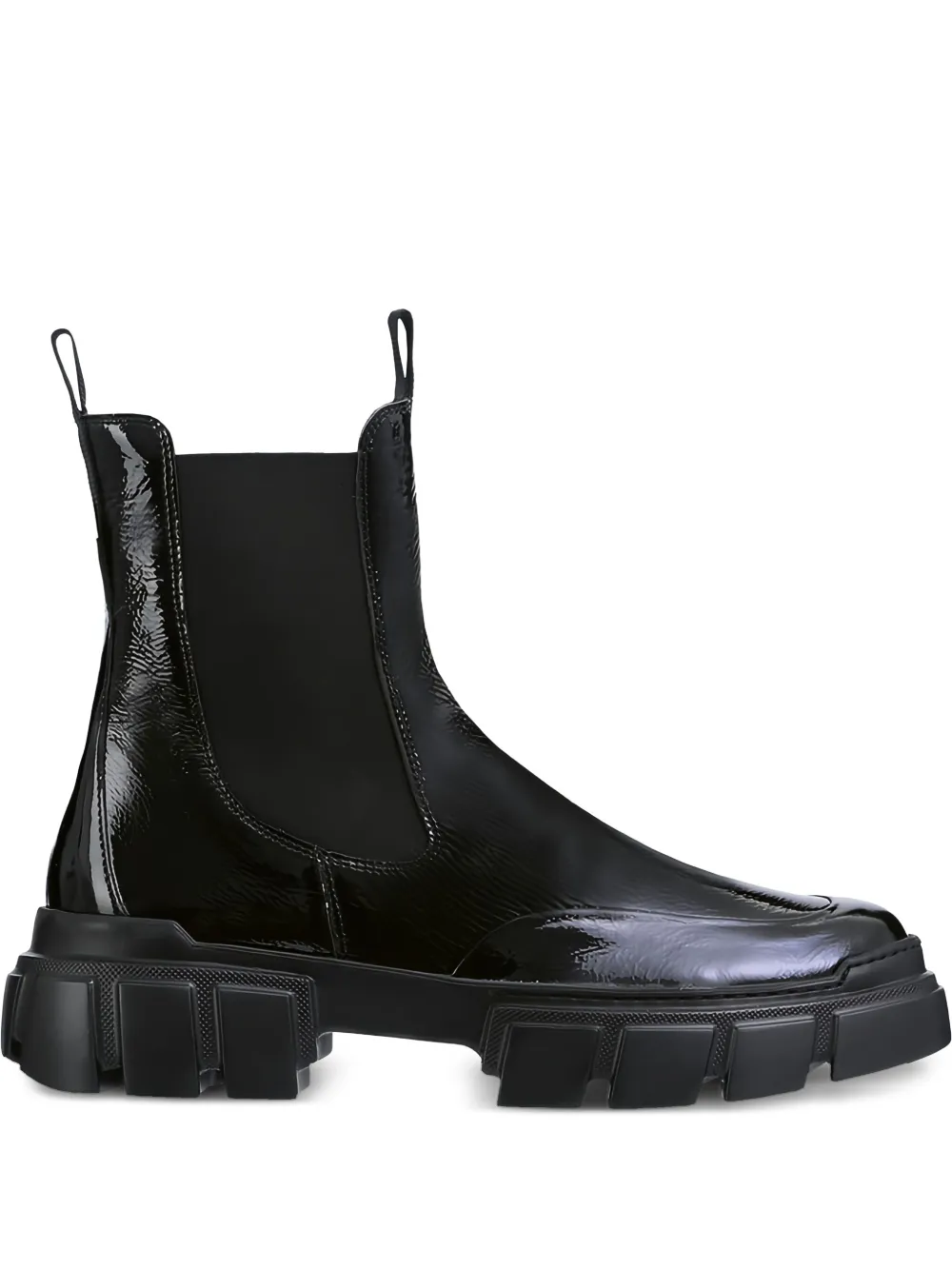 Hogl Adventure chunky-sole patent ankle boots Black
