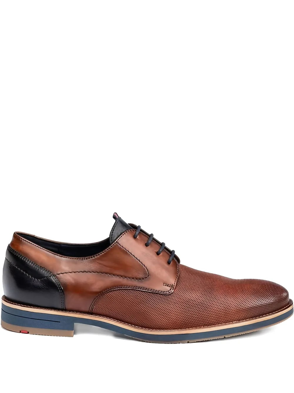 Lloyd Harris perforated leather Derby shoes Brown