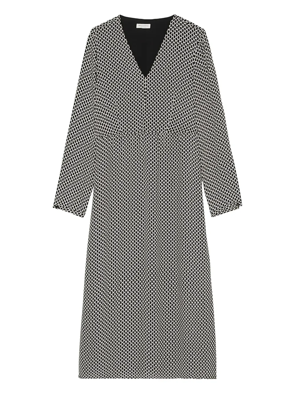 Marc O'Polo Midi-jurk met geometrische print Zwart