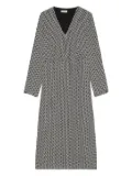 Marc O'Polo geometric-print midi dress - Black