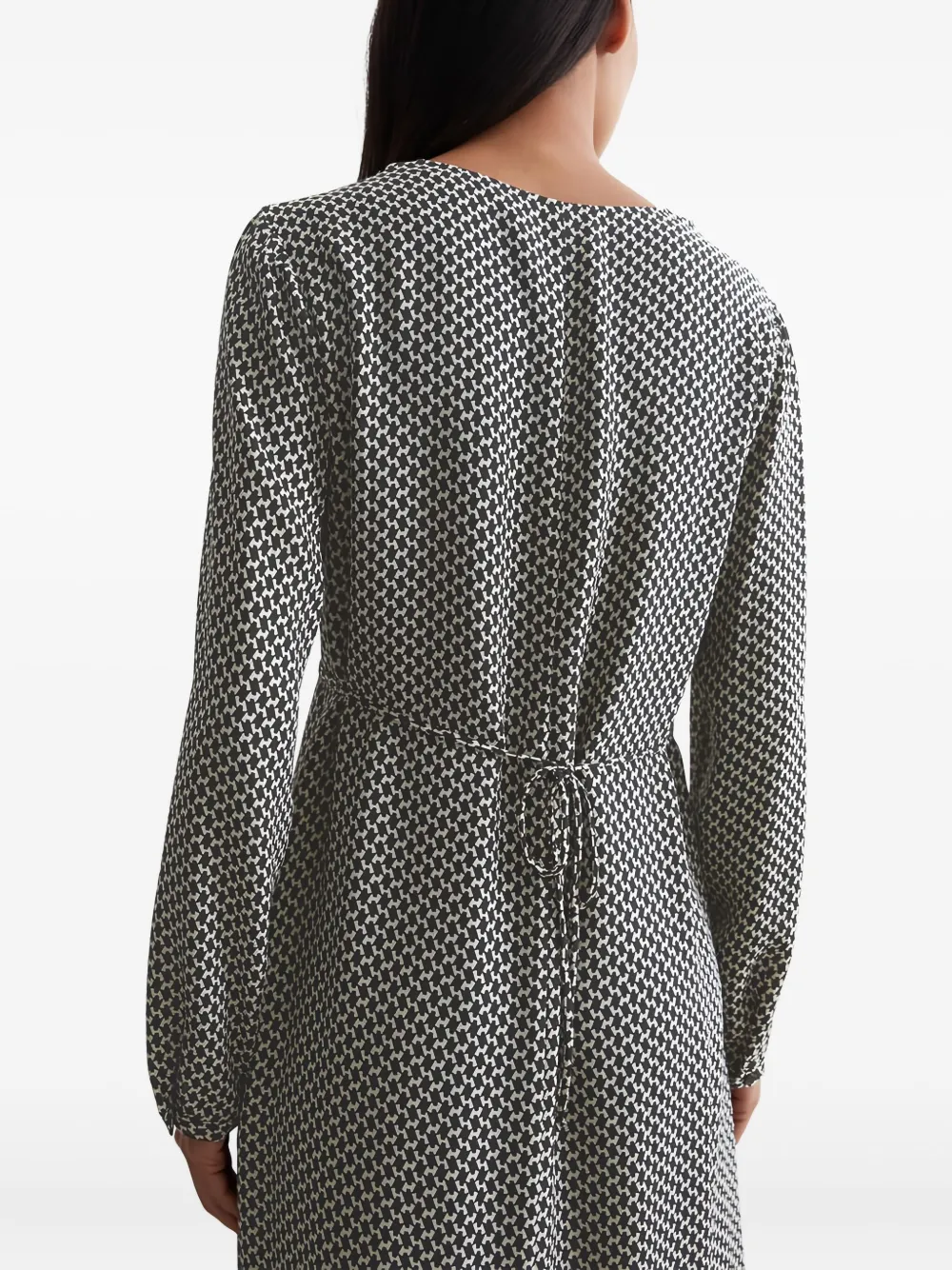 Marc O'Polo Midi-jurk met geometrische print Zwart