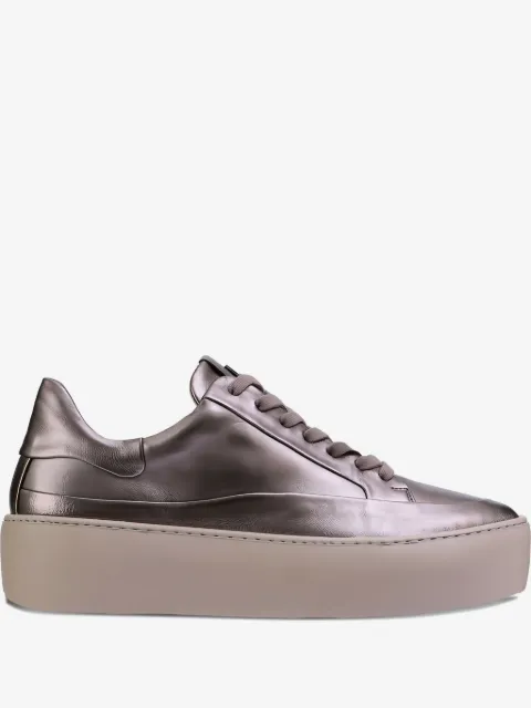 Hogl tenis Illusion de piel metalizada con plataforma