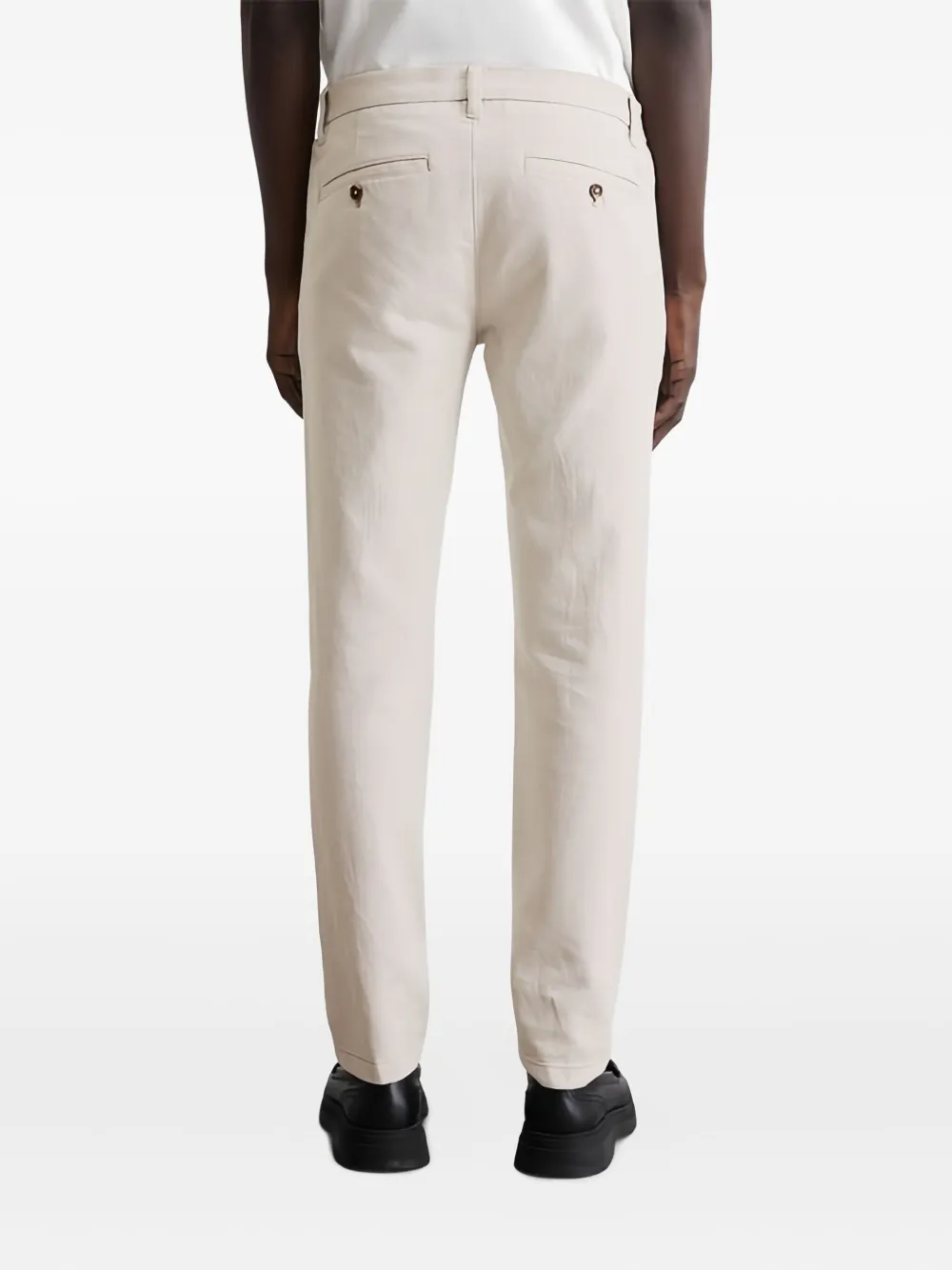 Marc O'Polo Chino broek met knoopsluiting Beige