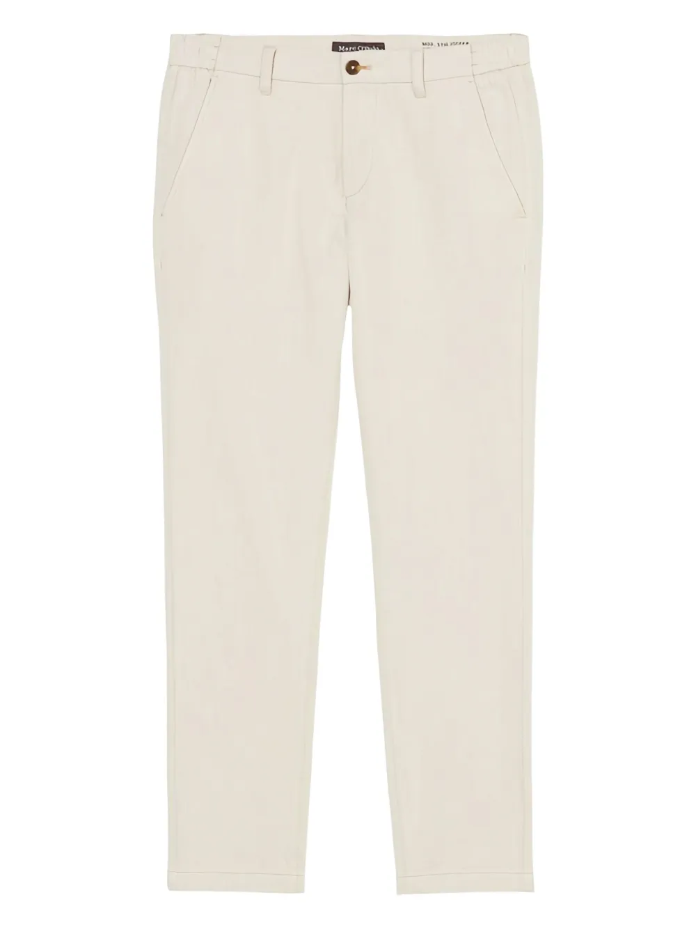 Marc O'Polo Chino broek met knoopsluiting Beige