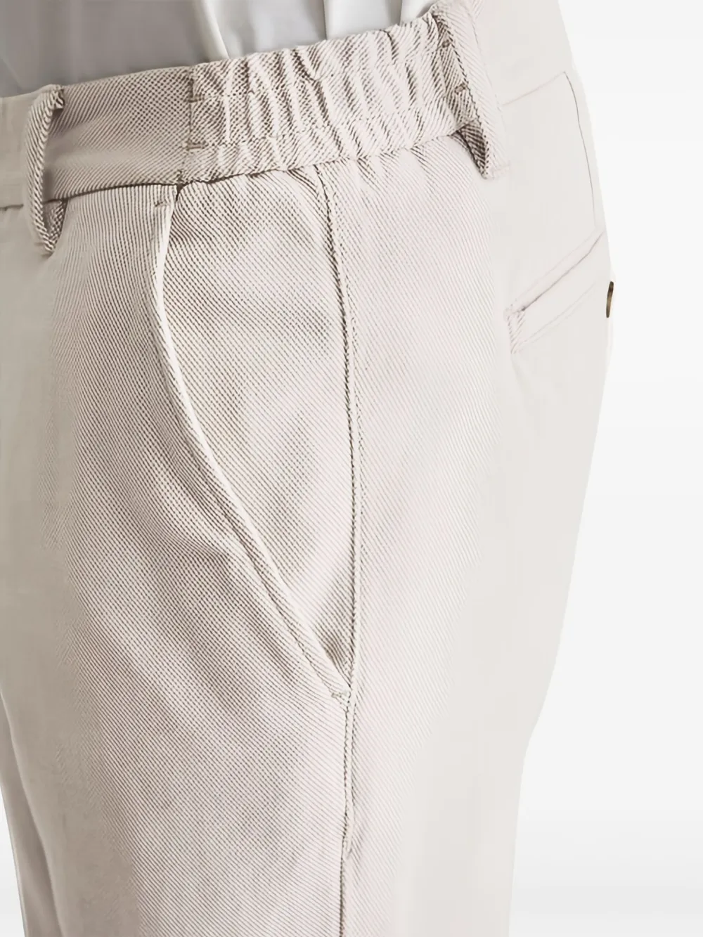 Marc O'Polo Chino broek met knoopsluiting Beige
