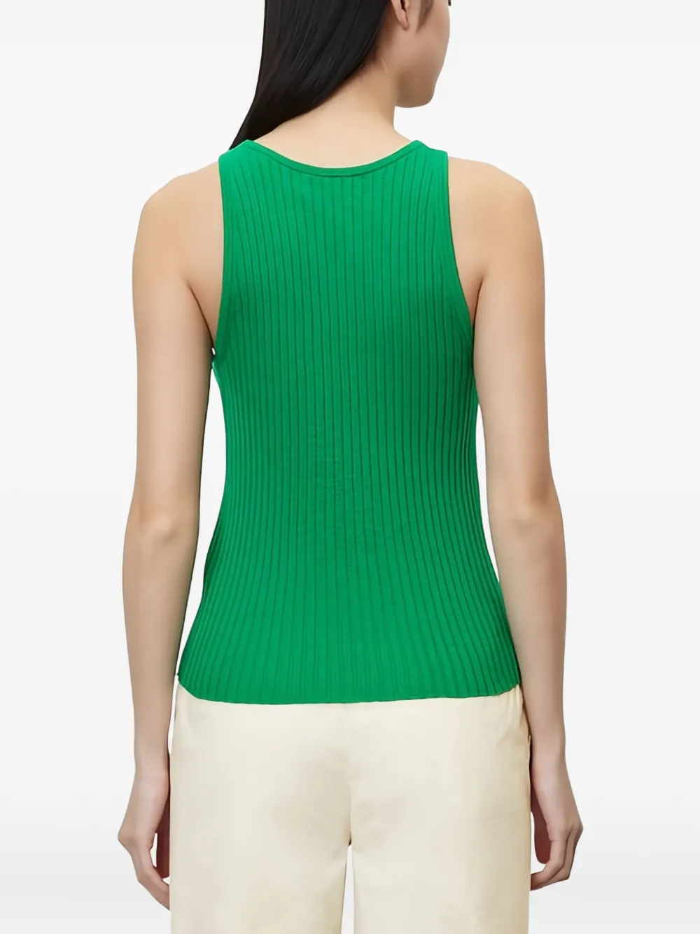 Marc O'Polo Geribbelde tanktop Groen