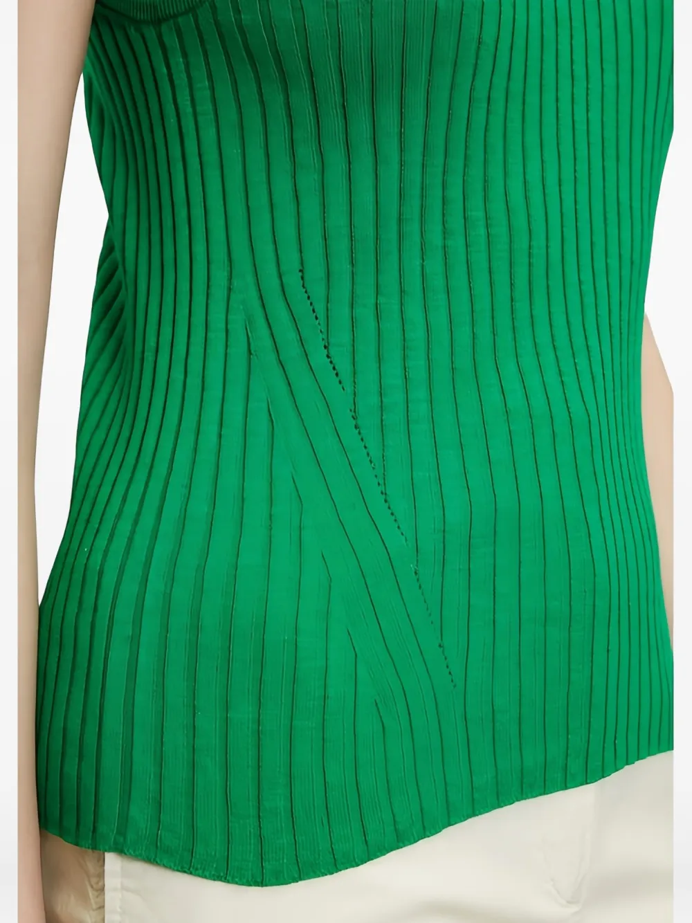 Marc O'Polo Geribbelde tanktop Groen