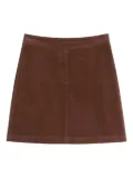 Marc O'Polo button-front mini skirt - Brown