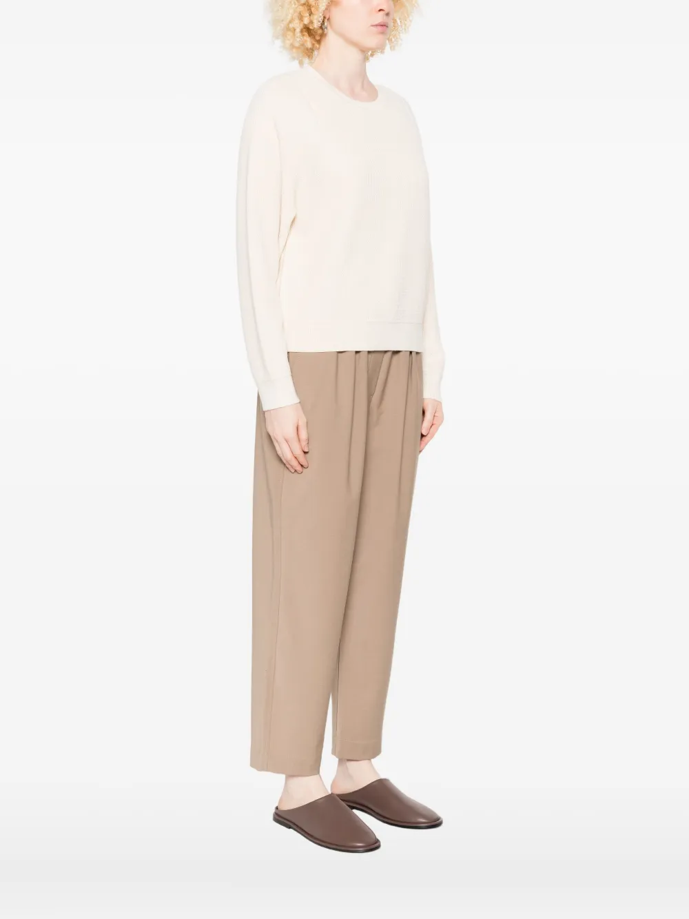 Marc O'polo Ribbed Crew-neck Sweater In Multi