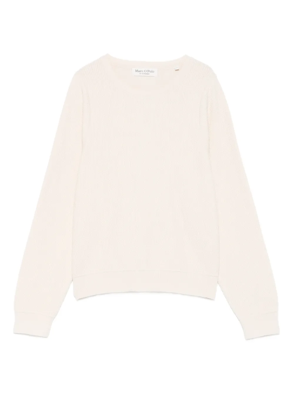 Marc O'Polo ribbed crew-neck sweater Beige
