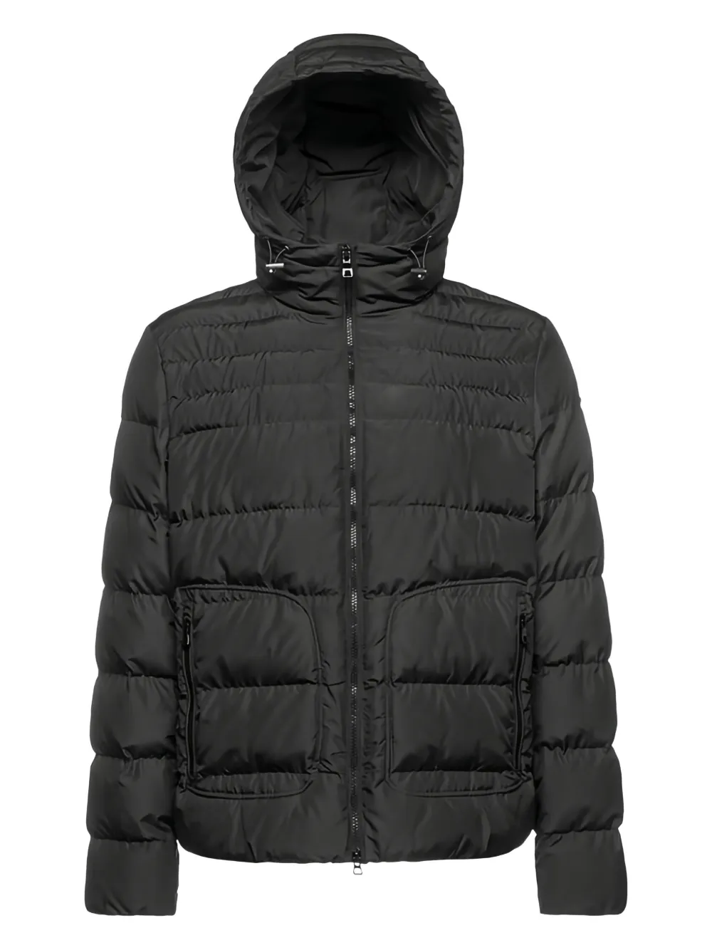 Geox Magnete quilted hooded jacket | Black | Image 1