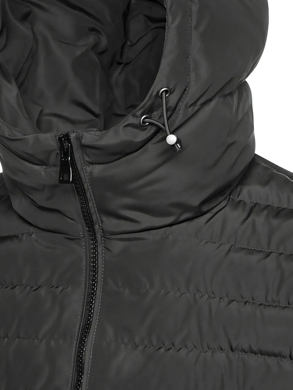 Geox Magnete gewatteerd jack met capuchon Zwart