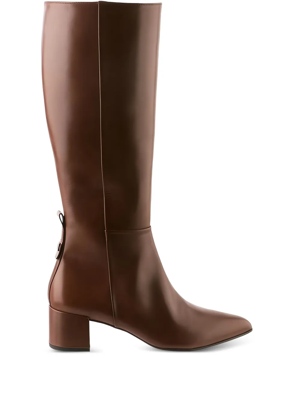 Hogl 60mm Journey block-heel knee-high boots Brown